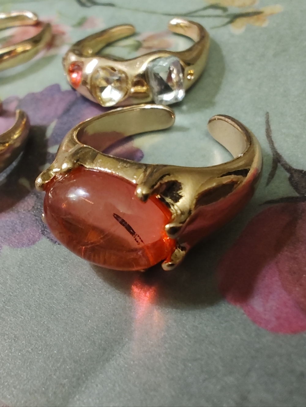5 NWOT Mystery Metal Costume Bling Rings - Picture 11 of 17
